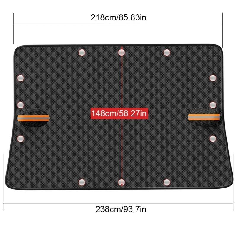 1-2 шт. Толстый зимний чехол от снега на лобовое стекло автомобиля, магнитный дизайн, морозостойкий экран для защиты автомобиля от снега и пыли