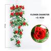 Silk Fake Flower Artifical Flowers Rose Vine Hanging Living Room Balcony Home Decoration Fake Flower Plant Rose Wall Hanging