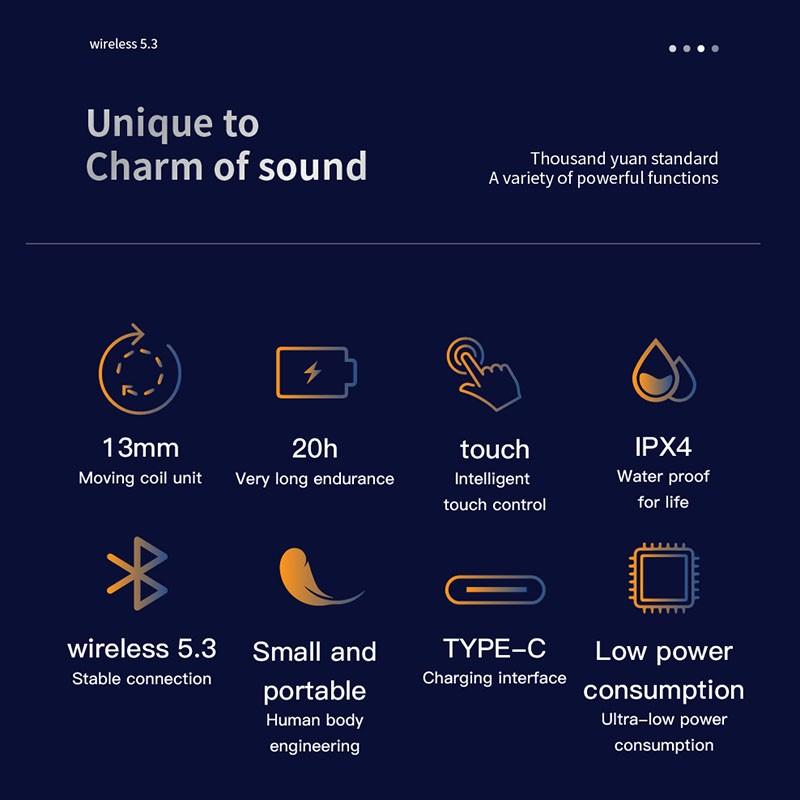 TWS Беспроводная Bluetooth-гарнитура Беспроводная гарнитура Спортивная гарнитура Hi-Fi стереозвуковые наушники с микрофоном для IOS/Xiaomi/HUAWEI