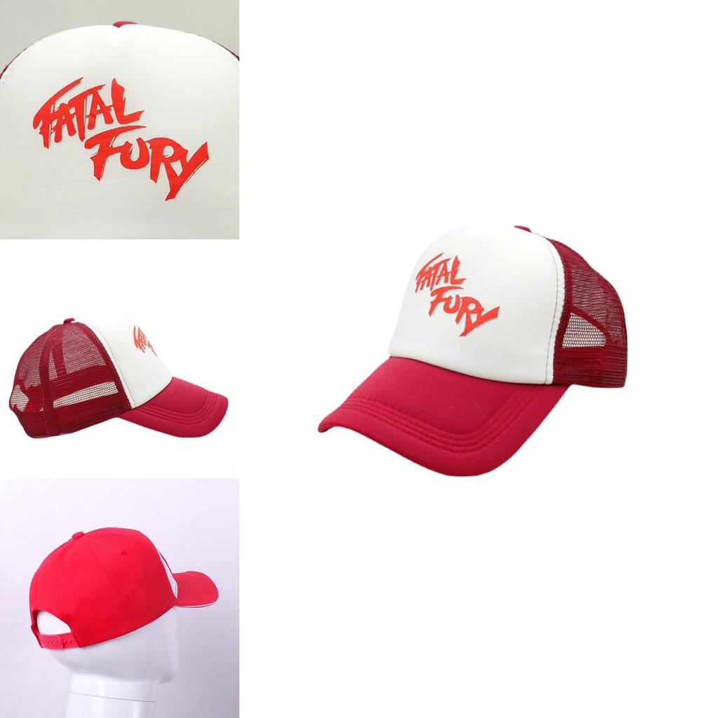 Хлопковая бейсболка с вышивкой серии Fatal Fury Terry Bogard для повседневной носки