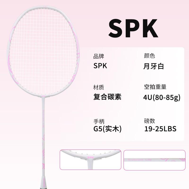 Badminton Racket Beginners Intermediate Adults - Lightweight 4U Graphite Single Training