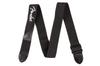 Fender Strap Black Poly Strap Logo Fender® 2" w/White Fender®
