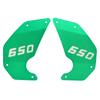 2Pcs Motorcycle Side Cover Frame Panel Plate Replacement for Kawasaki Vulcan S 650 2015?2021Green