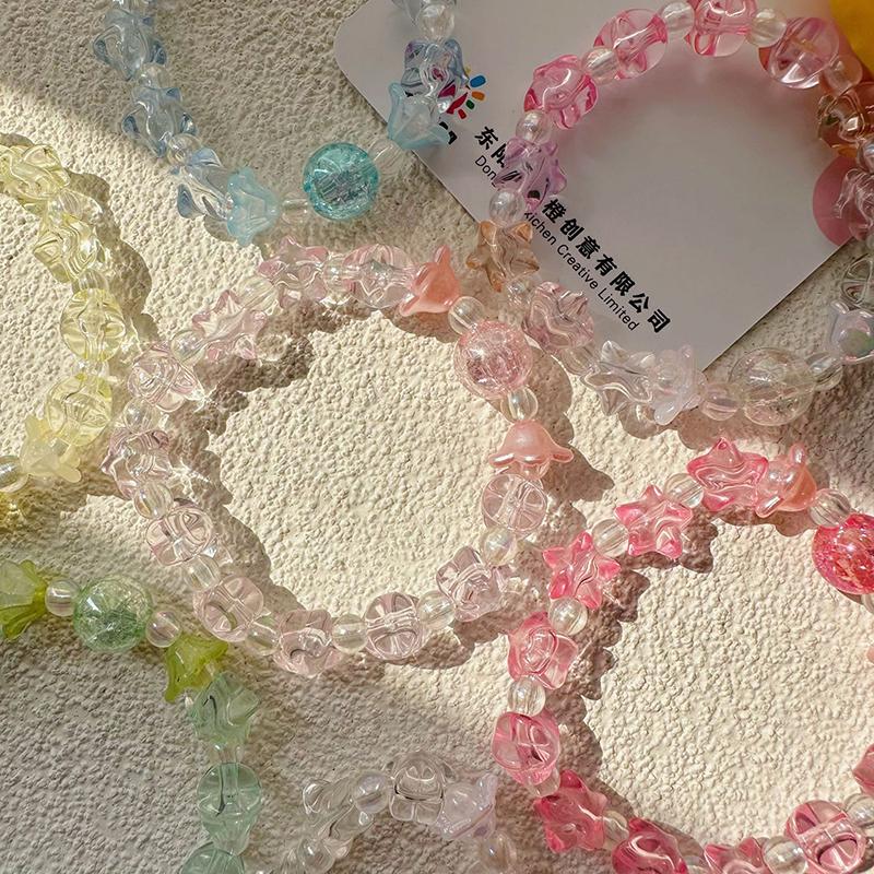 Ins браслет из бисера ручной работы милый мягкий милый студентка ручная строка