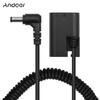 Andoer LP-E6 Dummy Battery Pack DC Coupler Connector Spring Cable Battery Replacement for Canon 5D2