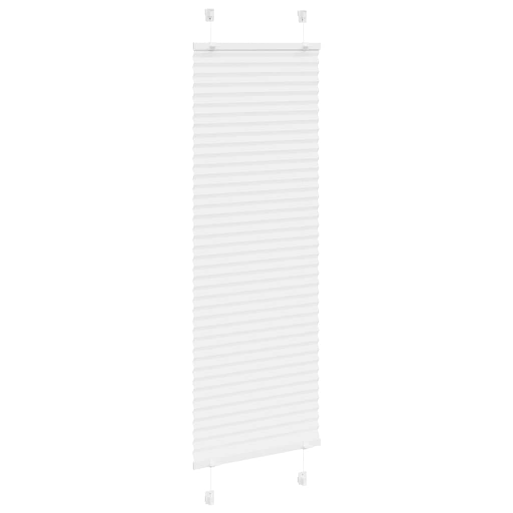 Roleta Plisowana Biała 50X150 Cm Szerokość Tkaniny 49,4Cm