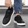 Легкие плоские мужские кроссовки осенние повседневные спортивные туфли для мужчин на шнуровке скейтбордные туфли размер 39-45 теннис мужской спортивный