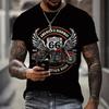 Vintage Street Exploration 3D Printed Men's New Trendy T-Shirt Vintage Loose Summer Crew Neck Short Sleeve Unisex Top