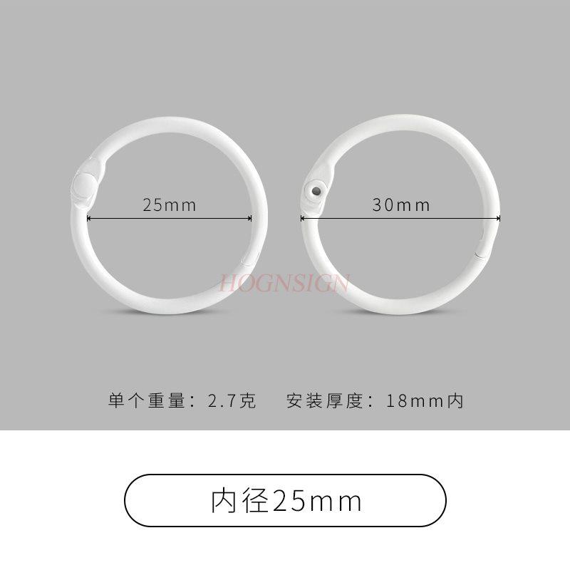 20 PCS DIY jewelry accessories, colored iron baking paint, circular keychain, loose leaf ring, movable card ring, binding ring