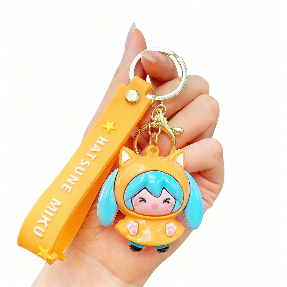 Новый брелок Hatsune Miku Милая девушка Мику Серия «Дождливый день Подвеска для сумки Изысканная подвеска для рюкзака Рождественский подарок для ребенка