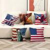 Наволочка с дизайном кленового листа флага США Счастливый осенний урожай декор Праздничный декор Наволочка