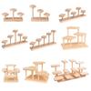 Wooden Display Riser Desktop Display Rack Practical Decorative Collectibles Display Shelf for Jewelry Figurines Toys Cosmetic