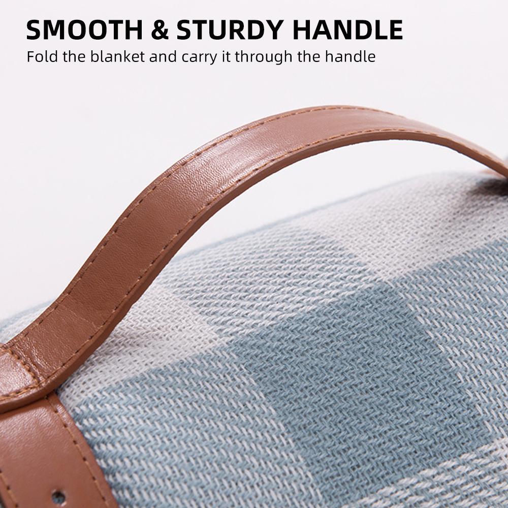 Одеяло для пикника/пляжа, очень большое, водонепроницаемое, моющееся, 3-слойное, толстое, мягкое, приятное для кожи, складное.