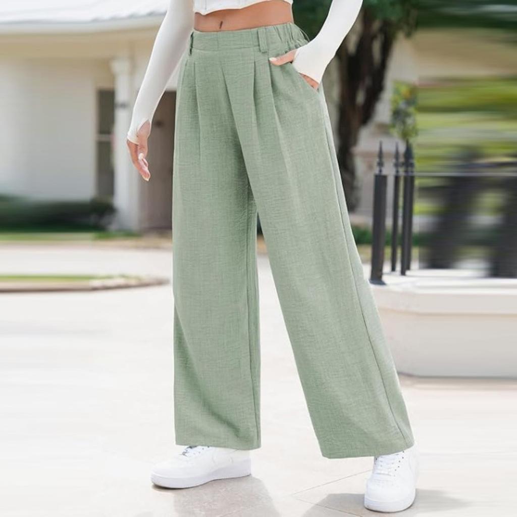 Women's Fashion Solid Color Casual Pants