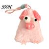 Fluffy Cartoon Hanging Ornament Cute Big-Eye Animal Plush Keychain, Triangle Monster Pendant for Keychain Backpack, Soft Stuffed Bag Charm,