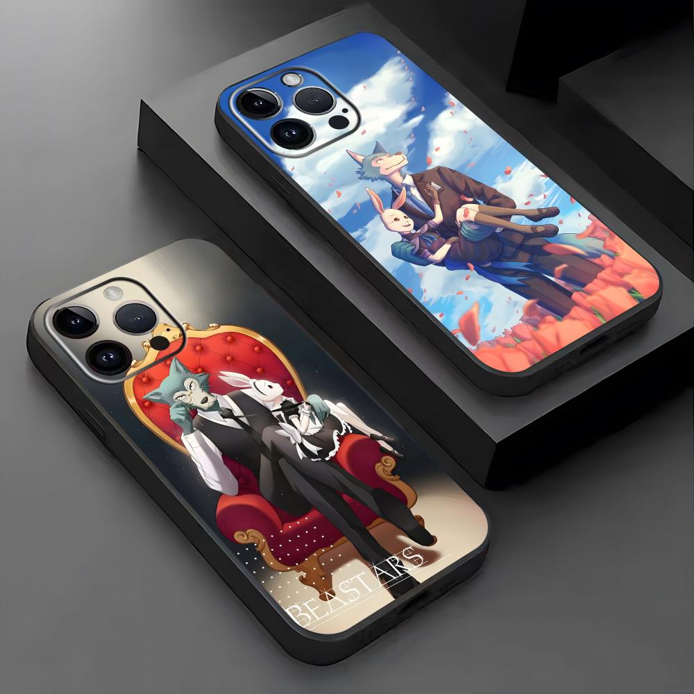 Чехол для телефона BEASTARS Для iPhone17 16 16e 15 14 13 12 11 Plus Mini Pro Max Мягкий черный Ударопрочный чехол