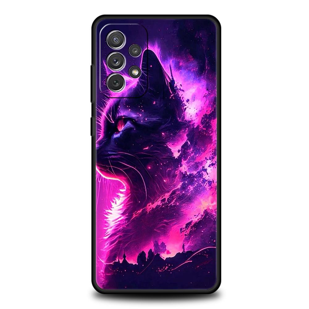 CARTOON CAT Phone Case for Samsung Galaxy A15 A14 A25 A54 A34 A51 A71 A72 A73 A32 A52 A52S A11 A21S A31 A41 5G Soft Shell Capas