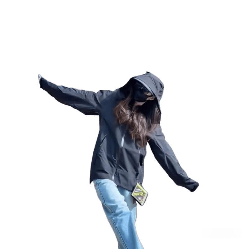 Мужская ветрозащитная рабочая куртка с капюшоном - Повседневная верхняя одежда для весны/осени