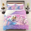 Комплект пододеяльника Стич Одеяло Постельное белье 3D Детский постельный комплект из 3 предметов 1 Пододеяльник Кинг-сайз