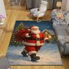 1Pc Santa Claus Gifts Winter Night Rug Office Carpet Indoor Outdoor Doormat Nonslip Soft And Comfortable Living Room Christmas Halloween Gift D9183