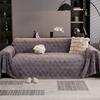Rabbit Plush One-Piece Sofa Cover Cloth Towel  New Winter Thickened Plush Sofa Cover Full Cover Cushion Blanket