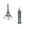 Metal Earth Fascinations Eiffel Tower and Big Ben Tower Puzzle 3D En Métal