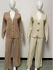 European Style Women's Knit Cardigan & Wide-Leg Pants Two-Piece Set