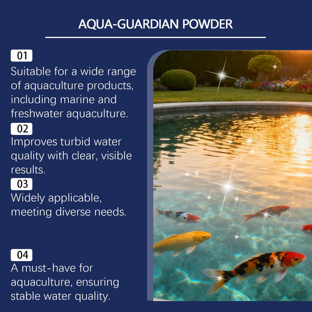 Мощный порошок для очистки воды в аквариуме, Очищающий качество воды, Прозрачный и долгодействующий порошок для ухода за очисткой воды