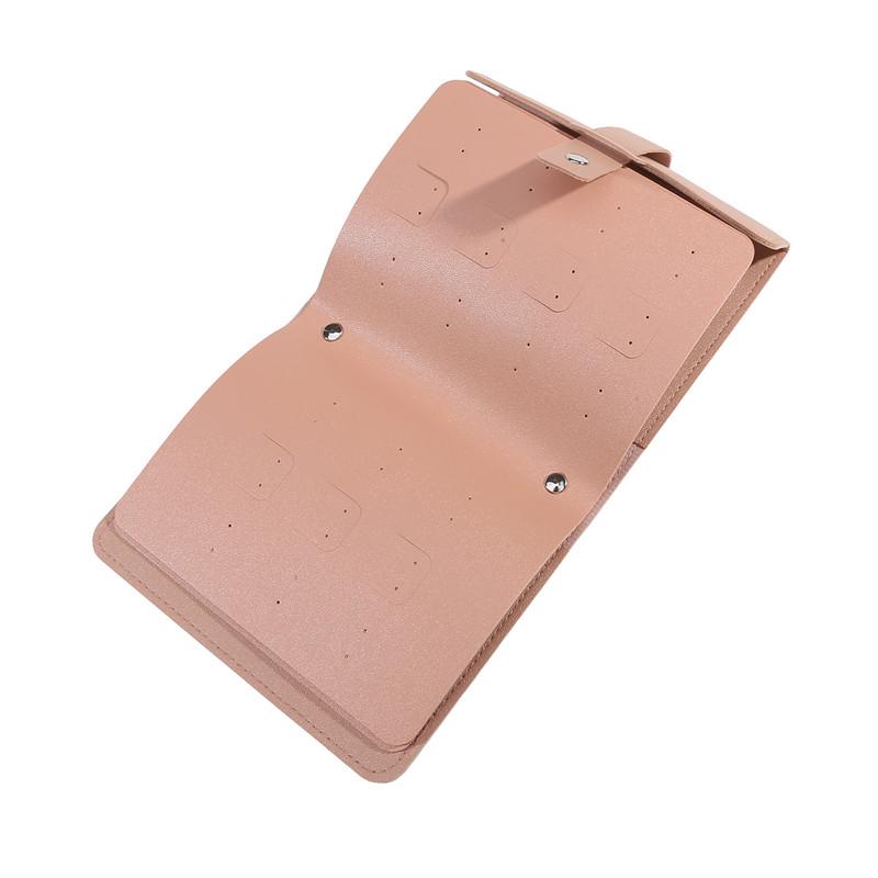 1 шт. Портативный дорожный органайзер для ювелирных изделий, складной чехол для колец и сережек, сумка для хранения в рулоне