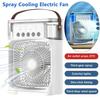 Portable Humidifier Fan Air Conditioner Household Small Air Cooler Hydrocooling Portable Air Adjustment For Office 3 Speed Fan