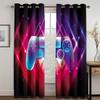 Children's Favorite Game Handle Curtains Cool Game Electronic Controller Curtains 2 Panels Kids Room Bedroom Living Room Decor