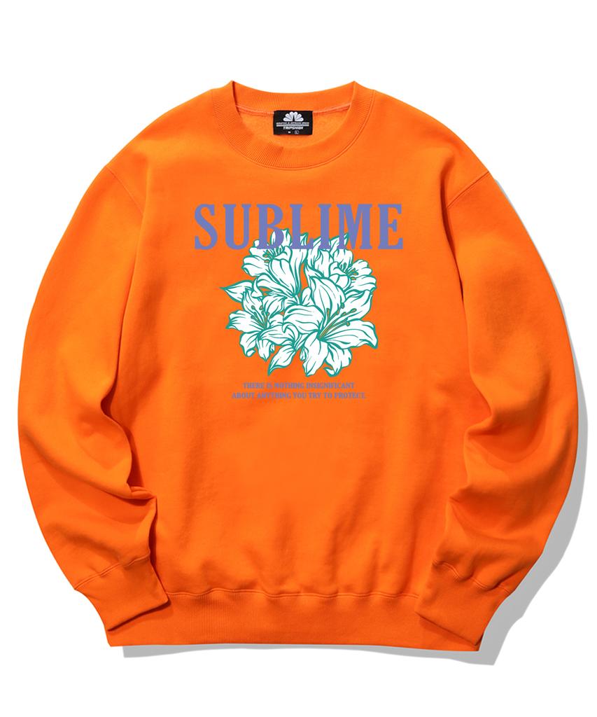 TRIPSHION Худи с логотипом Sublime Flower - Оранжевый