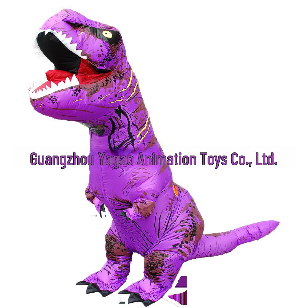 Надувной костюм динозавра тираннозавра рекса для Хэллоуина, Рождества и вечеринок – забавный наряд для ролевых игр