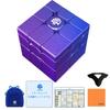 GAN Mirror M UV Coated Shining Violet Mirror Cube Instruction Manual Japanese Version Solution Procedure Manual Stand Pouch Cleaning Cloth 3 X 3 Cube