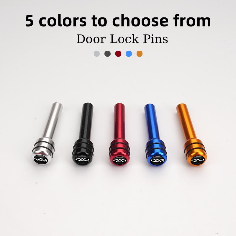 2/4Pcs Car Interior Door Lock Pins Rods Knobs Accessories For Chery Tiggo 5 2 3 7 PRO 8 5X IQ QQ Fulwin Face Arrizo A1 KK2