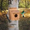 Outdoor Bird House Hanging Birdhouse Sheltered Warm Place Decorative Wooden Box Birds Nest for