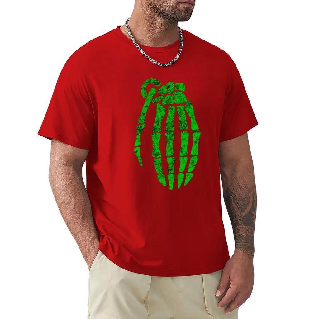 Jesse Pinkunisex Skeleton Hand Grenade Tshirt Shirts Graphic Tees Plus Sizes Anime Clothes Unisex Workout Shirt Punk And Street Style