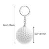 Creative Cartoon Sports PU Ball Keychain Simulated Mini Ball Keyring Pendant Boyfriend Gift Souvenir Novelty Toy Ornament Rugby Baseball Basketball