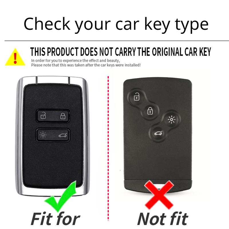 Для Renault Captur Koleos Kadjar Zoe Arkana Espace Clio Megane Grand Scenic Sandero Dacia Duster Card цинковый сплав автомобильный ключ чехол