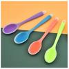 Colorful Silicone Spoon Heat Resistant Non-stick Rice Spoons Kitchenware Tableware Learning Spoon Cooking Kitchen Tool Tableware