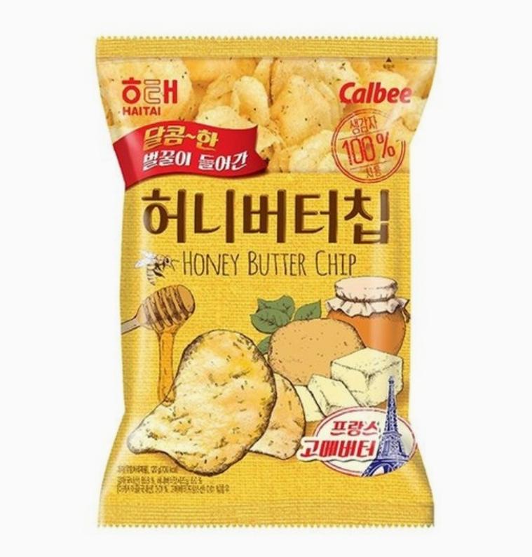 Honey Butter Chips 120g – Sweet & Savory Korean Potato Snack