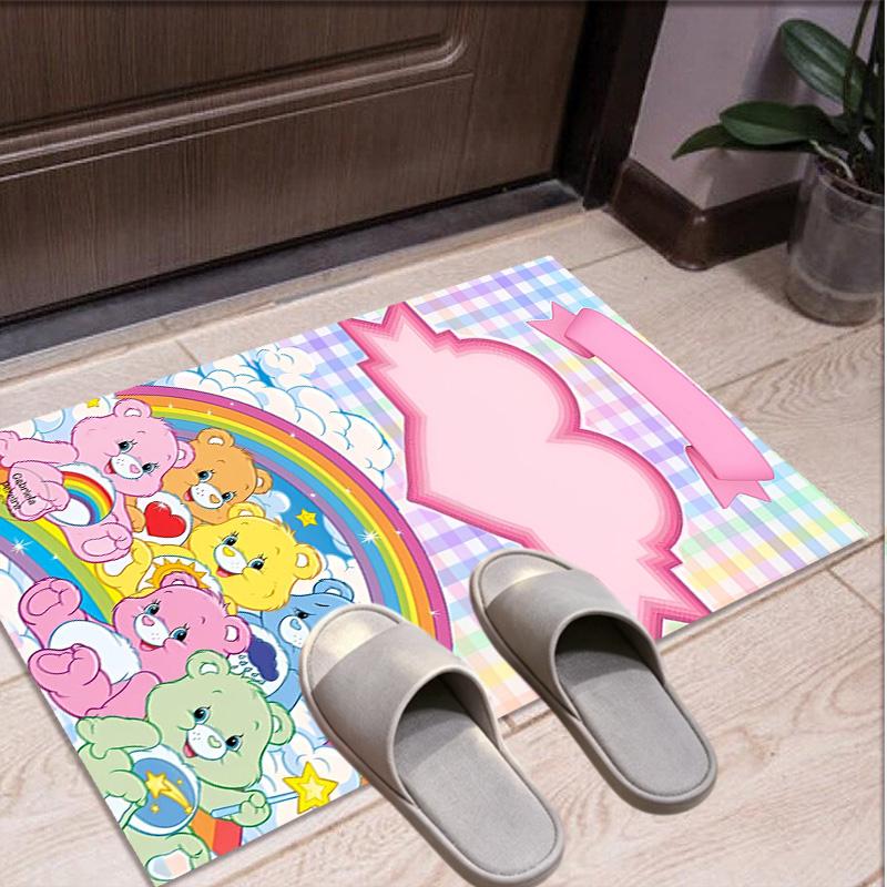 Care Bears Pattern Rug, Indoor/Outdoor Mat, for Picnic, Gameroom, Bedroom, Office, Living Room, Home Decor Carpet, Birthday Gift