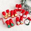Christmas Elements Baby Socks Soft Baby Hosiery Cartoon Newborn Plush Fluffy Socks Baby Boys Girls