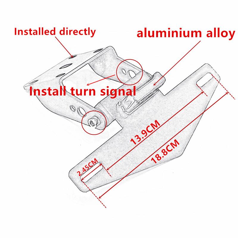 Z400 NINJA400 250 Держатель номерного знака Кронштейн светодиодного фонаря для Ninja400 Ninja250 Z400 2018-заднее хвостовое крыло