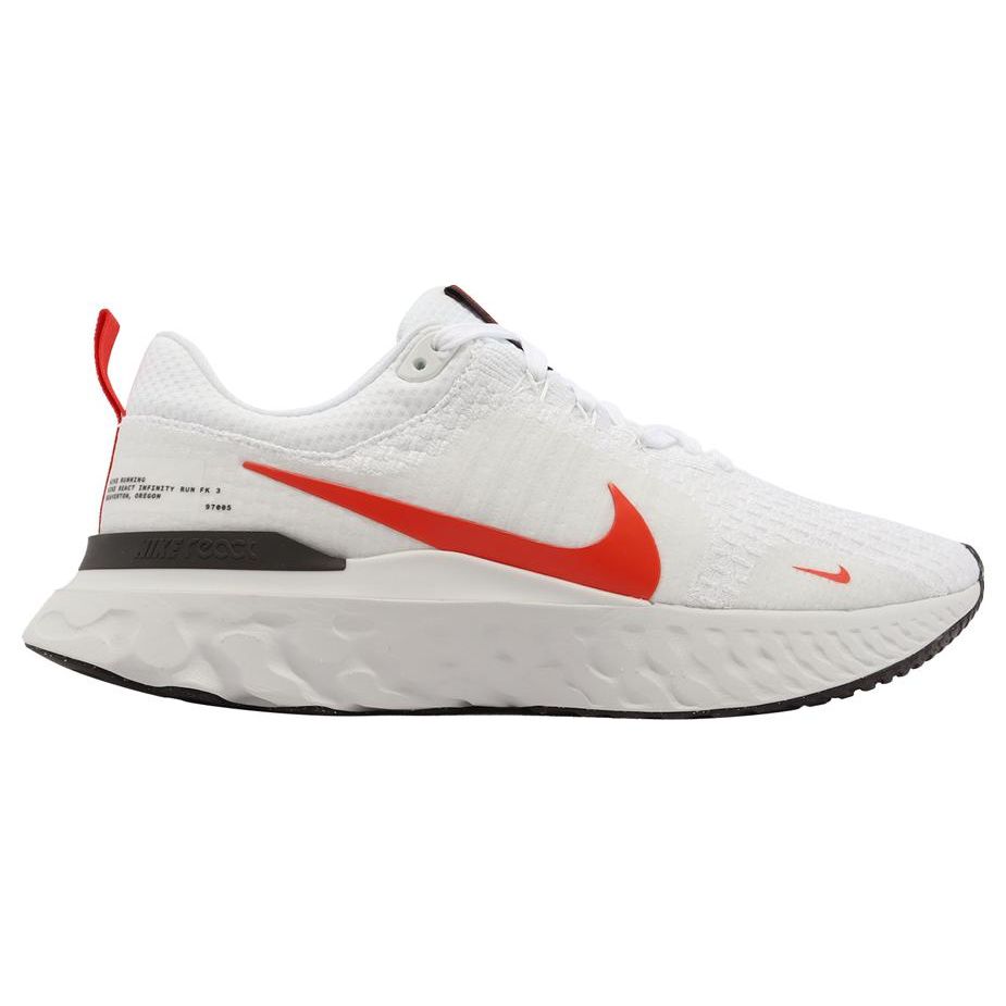 Nike React Infinity Run Flyknit 3 White Light Crimson Мужские кроссовки Платиновый оттенок Velvet-Brown DZ3014-100