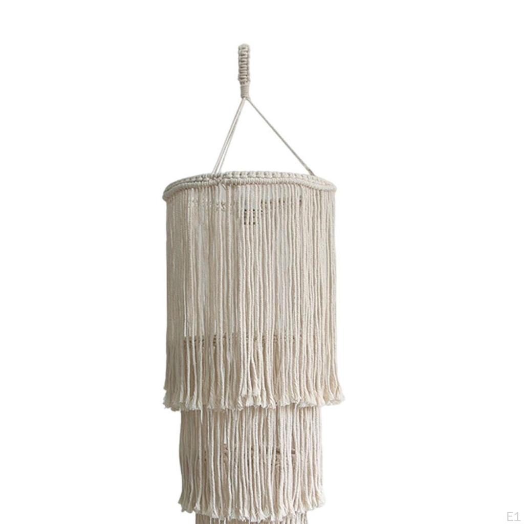 Подвесной светильник в стиле бохо, потолочный декор, современный минимализм, простой абажур ручной работы для