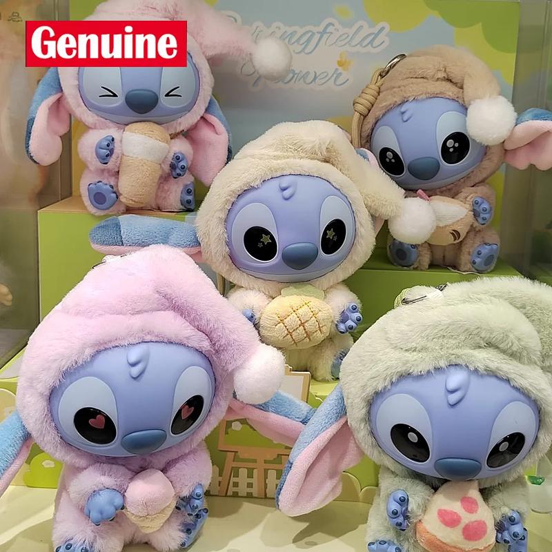 Оригинальный Miniso Disney Стич Серия «Съешь что-нибудь перед сном» Виниловый Блайнд Бокс Сумка Подвеска Милая Кукла Мистери Бокс Игрушка Подарок для Взрослого