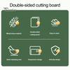 Двусторонняя разделочная доска, нескользящие разделочные доски, многофункциональная разделочная доска с приподнятыми краями для мяса и овощей, кухонные гаджеты