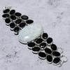 Rainbow Moonstone, Spinel Gemstone 925 Sterling Silver Jewelry Bracelet 8"