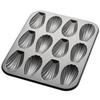 Madeleine Mold, 12 Pieces / 1 Sheet, Tomizawa Shoten, Madeleine and Financier Baking Pan (household Oven Size)